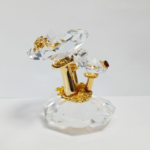 Swarovski 32% Full Lead Crystal Strass Collection Mushrooms & Ladybugs Orig Box - Picture 5 of 11